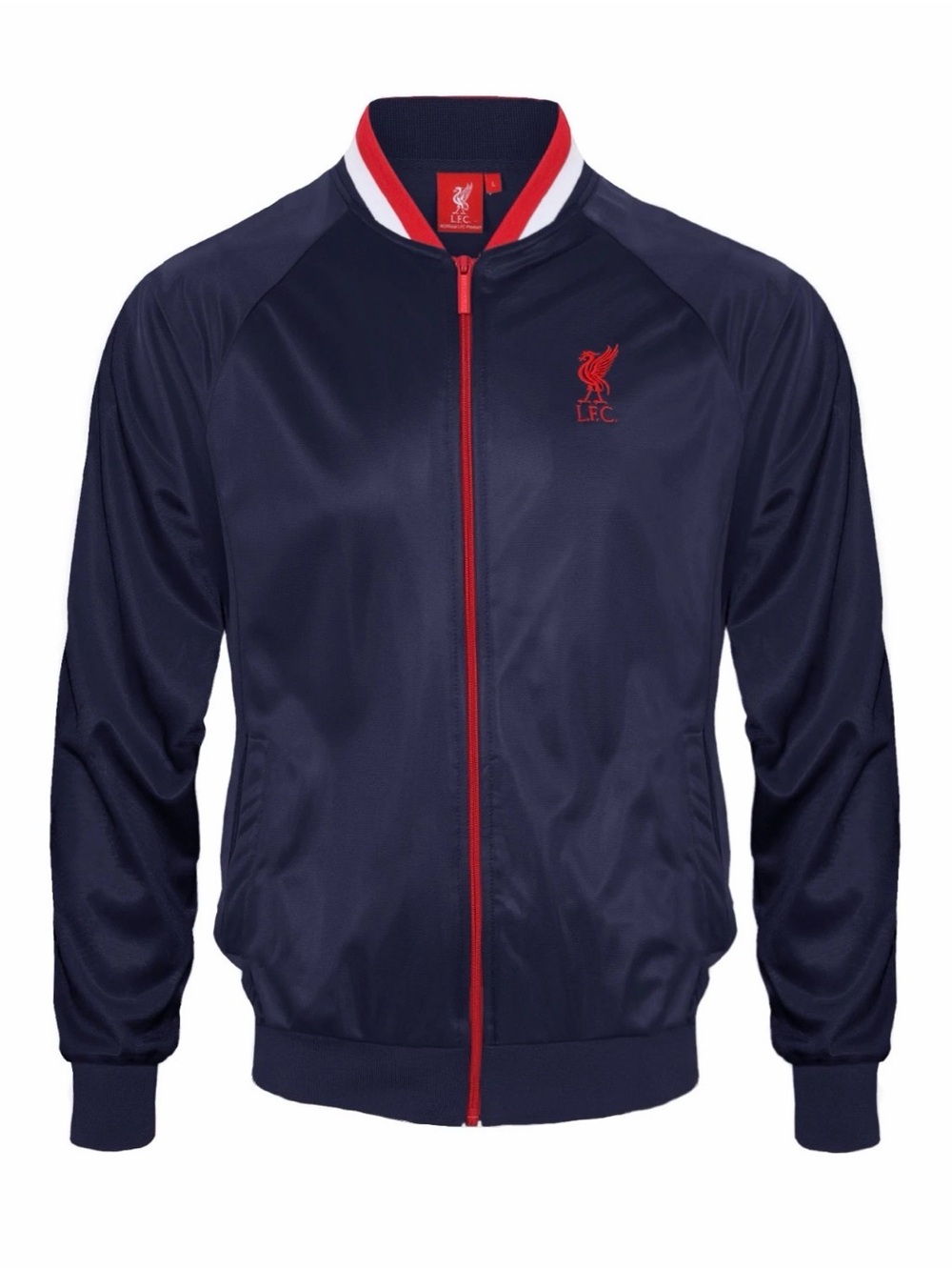 Liverpool Navy Track Jacket with Red Trim